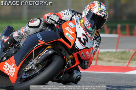 2009-09-26 Imola 1521 Variante alta - Superbike - Qualifyng Practice - Max Biaggi - Aprilia RSV4 Factory
